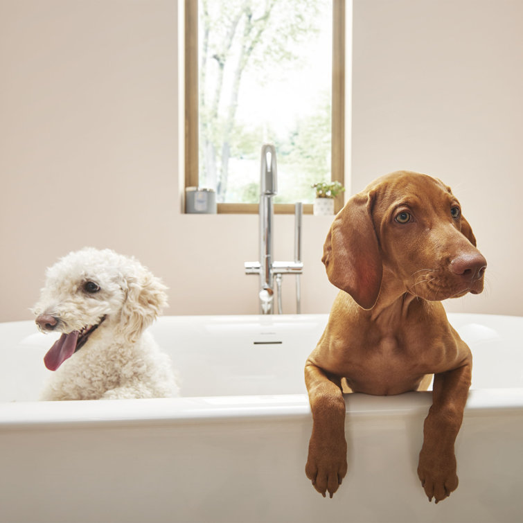 Polished Chrome Freestanding Tub Filler with Hand Shower