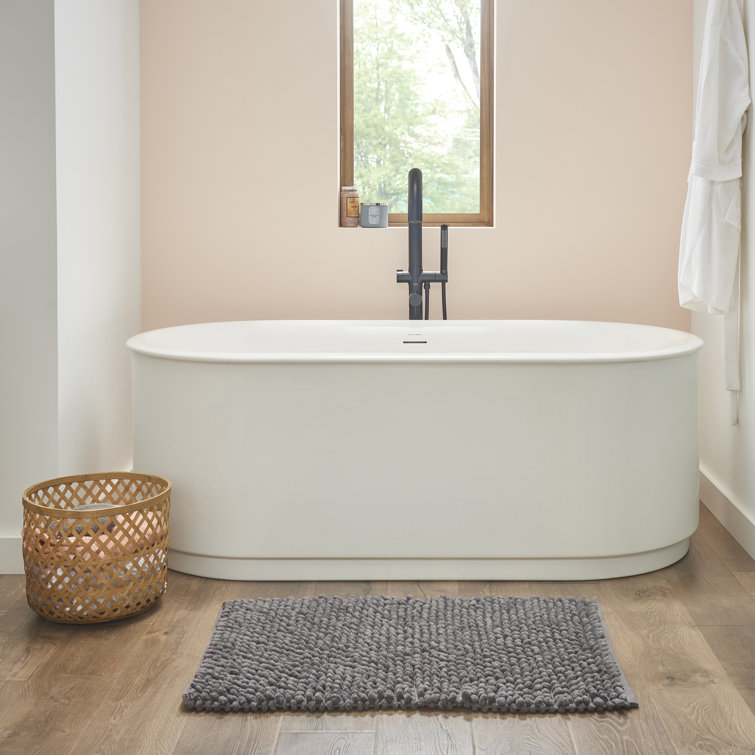 Matte Black Contemporary Freestanding Tub Filler with Hand Shower