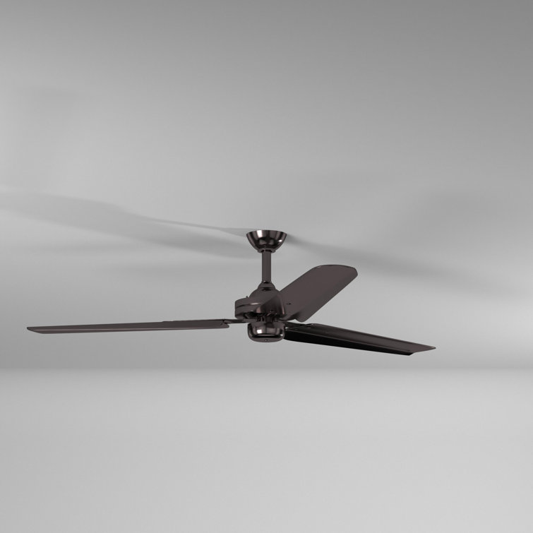 54" Gun Metal Industrial Ceiling Fan with Remote and Lighting