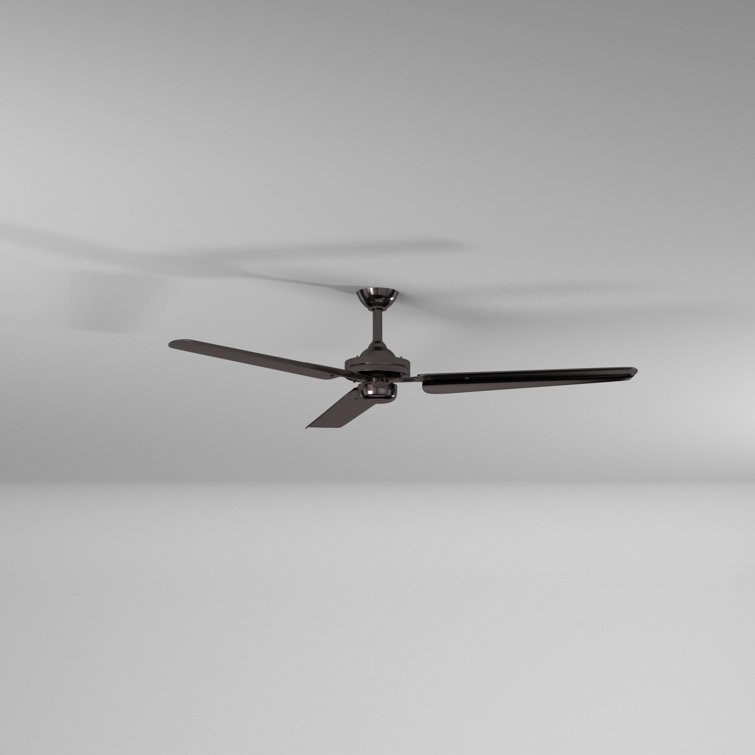 54" Gun Metal Industrial Ceiling Fan with Remote and Lighting