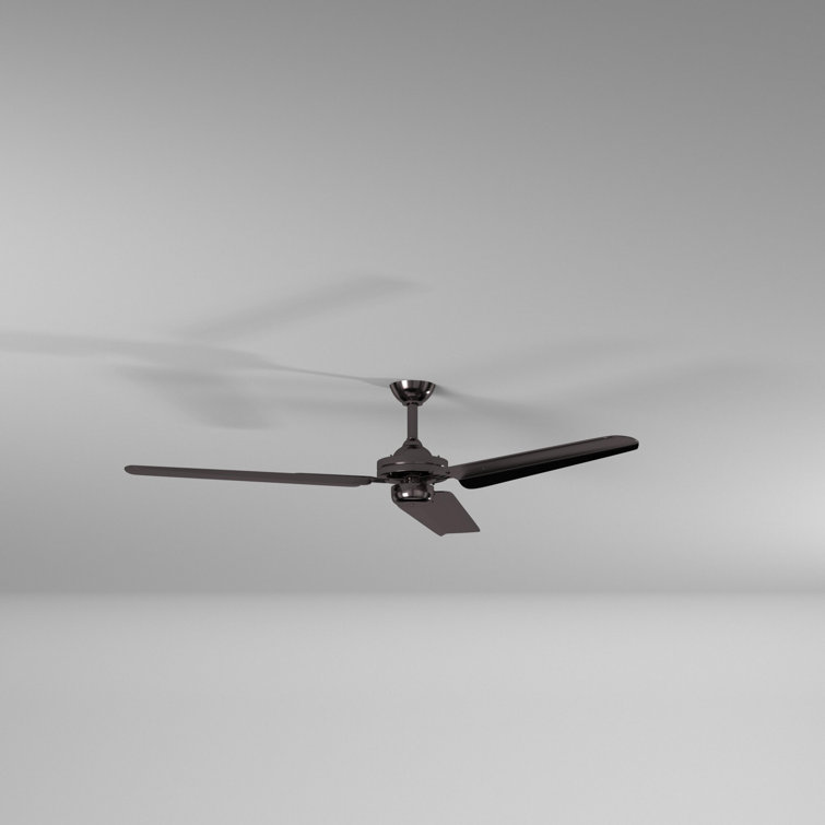 54" Gun Metal Industrial Ceiling Fan with Remote and Lighting