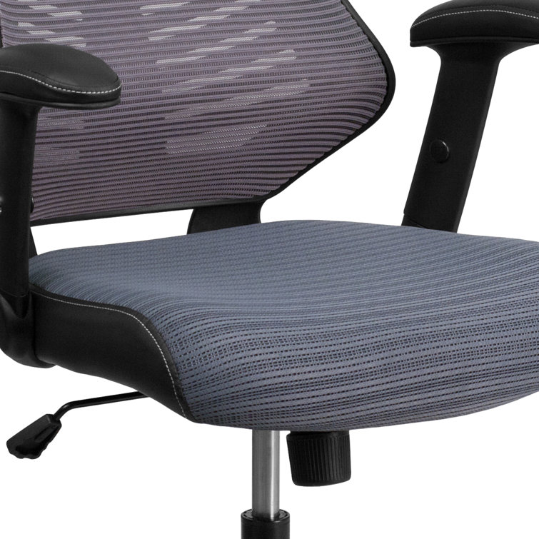 ErgoFlex High Back Executive Gray Mesh Swivel Chair with Lumbar Support