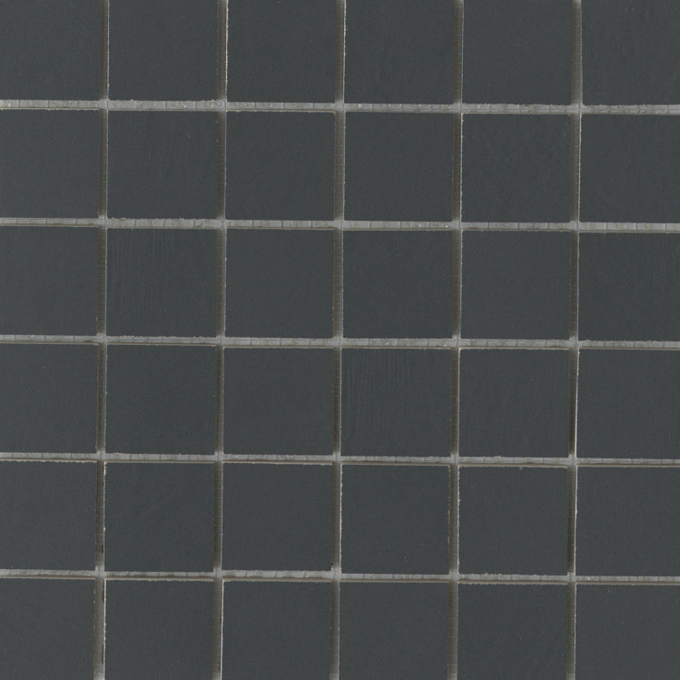 Black Matte Porcelain Mosaic Bathroom Tile with Water Protection