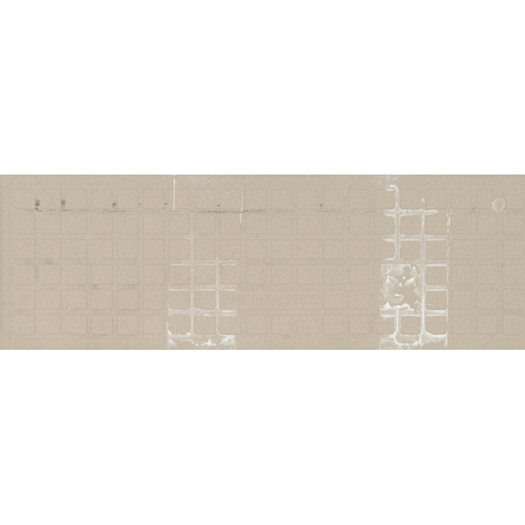 Motif II 4" x 12" Glazed Ceramic Subway Tile in Taupe