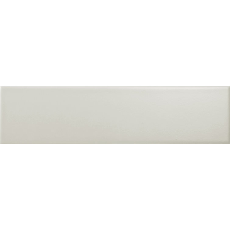 Catch 3" x 12" Matte Beige Ceramic Wall Tile
