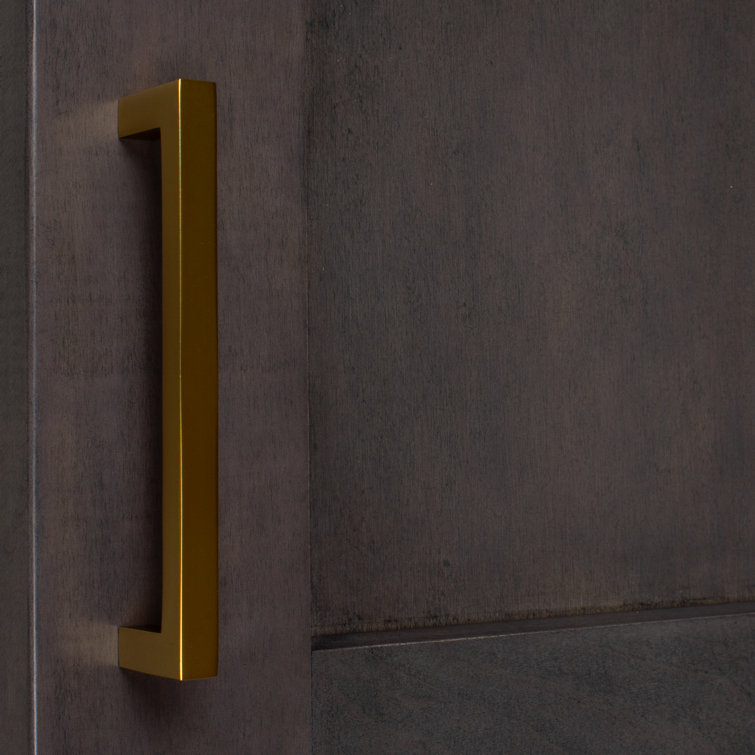 Brushed Brass Gold 3.75'' Bar Pull with Mounting Hardware