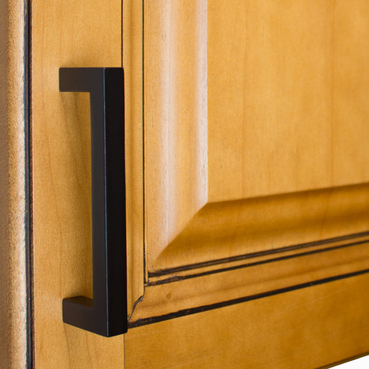 Matte Black Solid Zinc Alloy Cabinet Bar Pull Handle