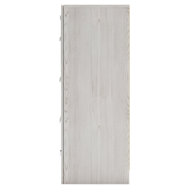 White Pearlized 6-Drawer Glam Double Dresser
