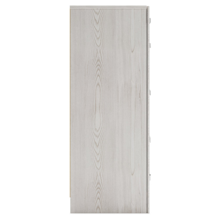 White Pearlized 6-Drawer Glam Double Dresser