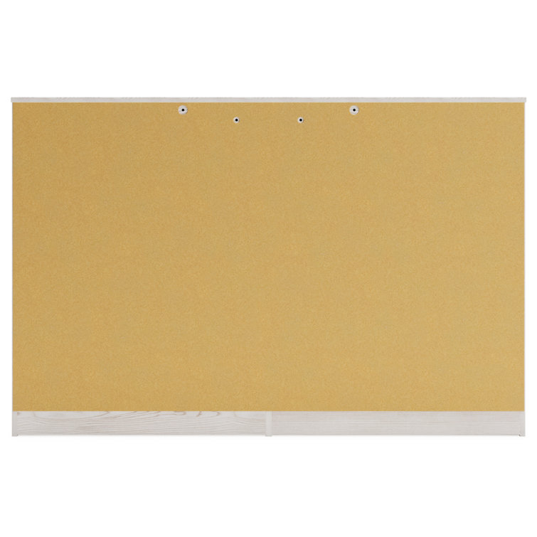 White Pearlized 6-Drawer Glam Double Dresser