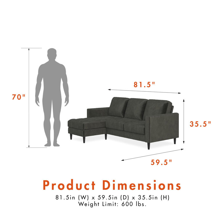 Light Gray Velvet Tufted Sectional Sofa with Ottoman