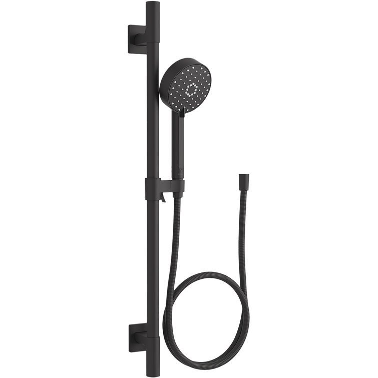 Matte Black Deluxe Slidebar Handshower Kit