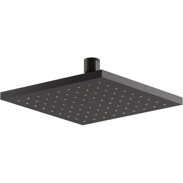 Matte Black Square Ceiling Mounted Rain Showerhead