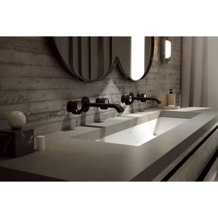 Modern Black Nickel Wall Mounted Brass Faucet