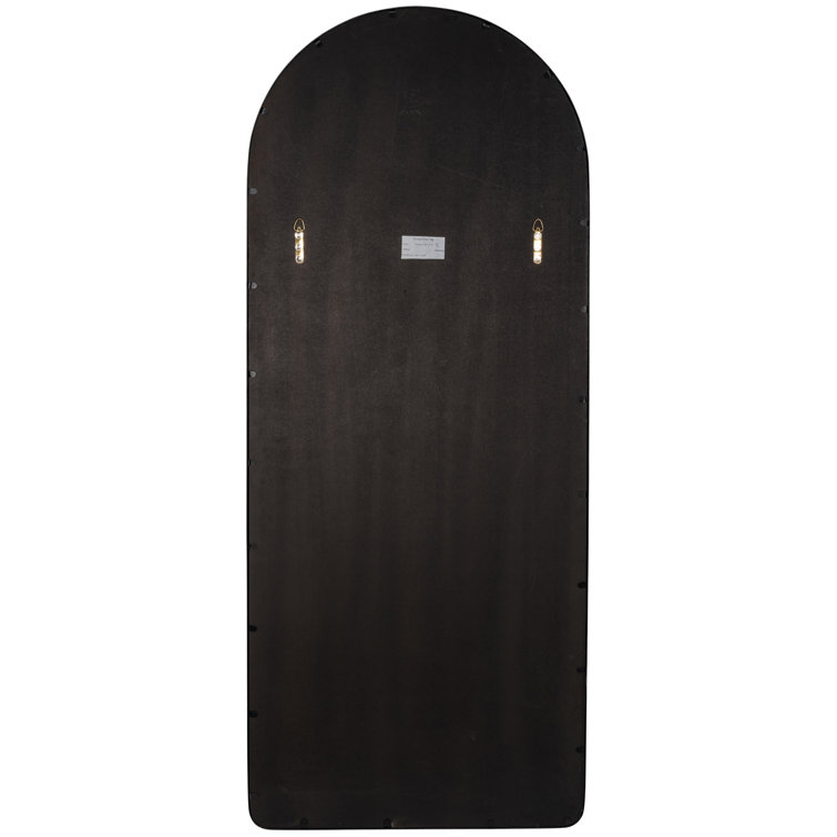 Gold Arch Top Full Length Floor Mirror