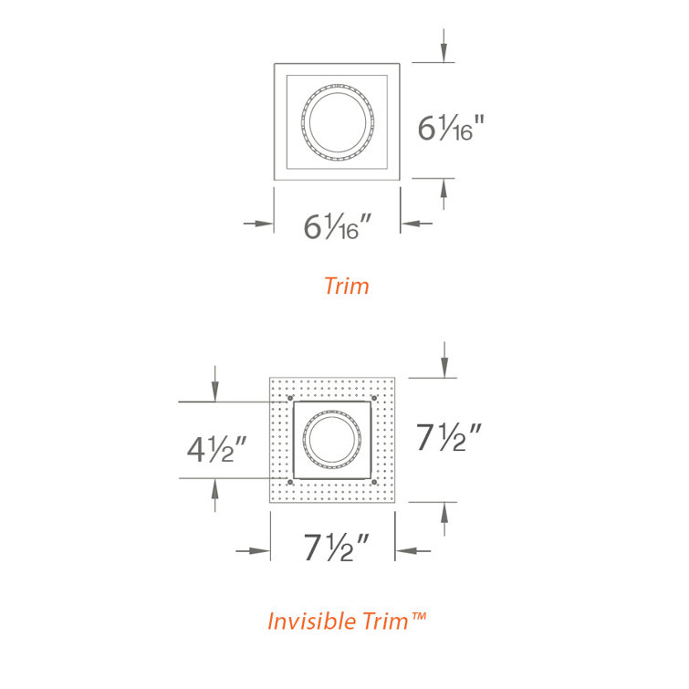 Precision Adjustable 6'' Black Aluminum LED Recessed Lighting Kit
