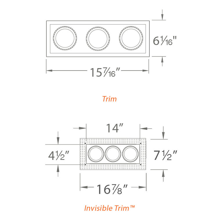 Precision Adjustable LED Recessed Lighting Trim, White Aluminum
