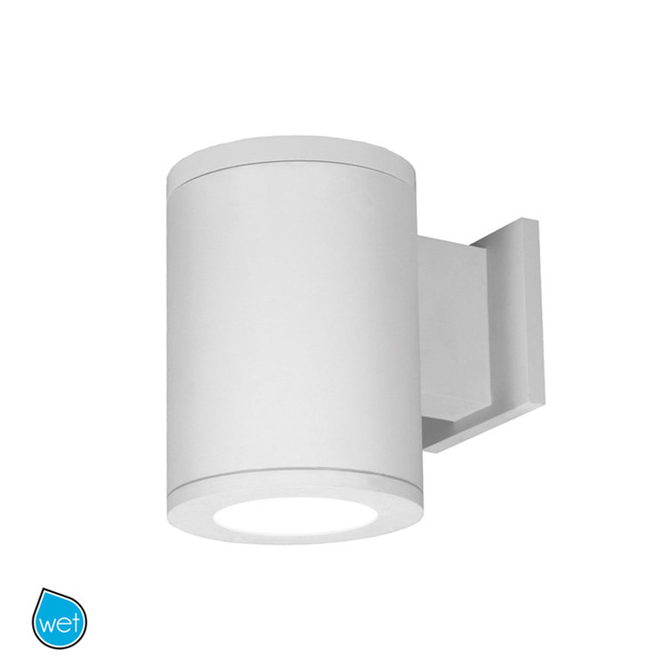 White Aluminum Dimmable LED Cylinder Wall Light