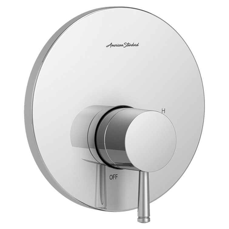 Polished Chrome Wall-Mounted Lever Valve Trim Kit