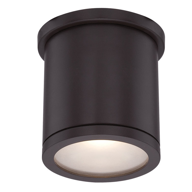 Bronze Aluminum LED Indoor/Outdoor Flush Mount Light
