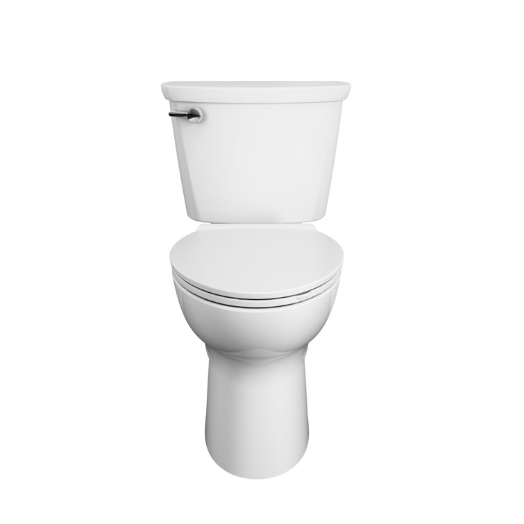 White Elongated High Efficiency Two-Piece Toilet