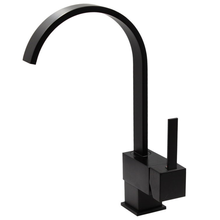 Matte Black Single Handle Pull Down Kitchen Faucet