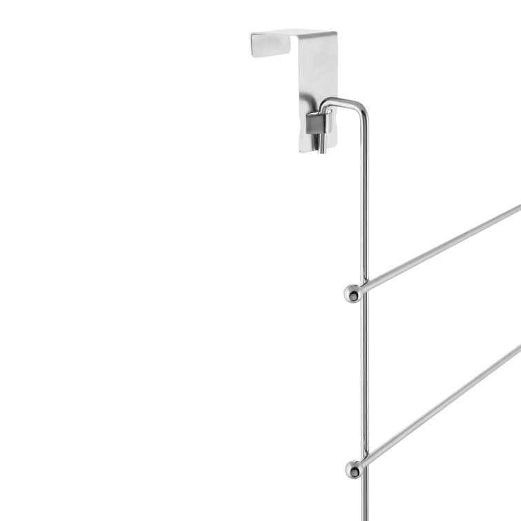 Chrome Over-the-Door 5-Bar Towel Rack