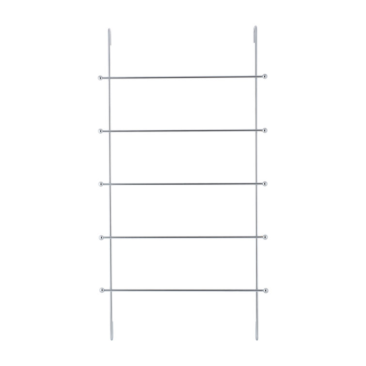 Chrome Over-the-Door 5-Bar Towel Rack