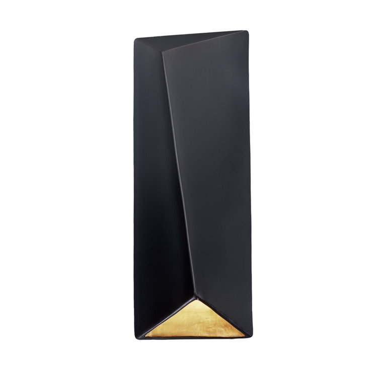 Carbon Matte Black Ceramic Dimmable LED Sconce