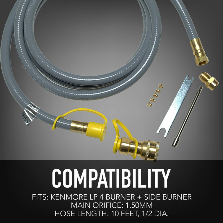Universal Natural Gas Conversion Kit for 4-Burner Gas Grills
