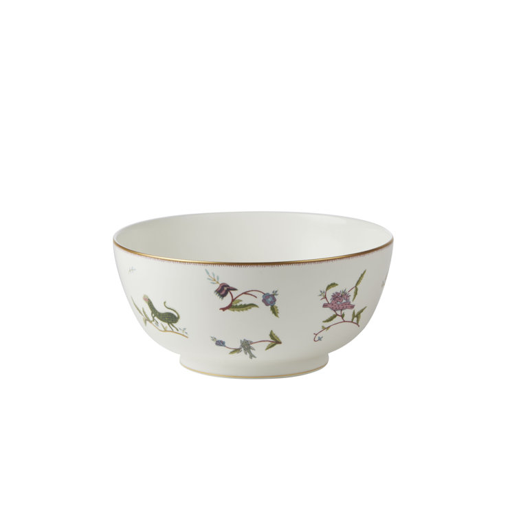 Mythical Creatures Bone China Serving Bowl with Illustrative Design
