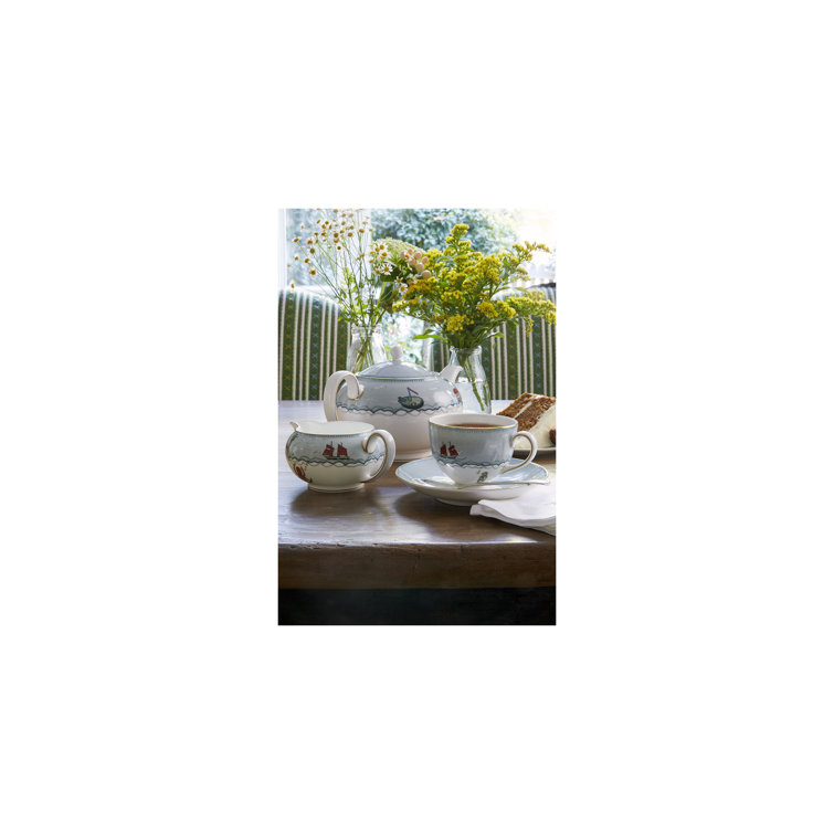 Kit Kemp's Sailor's Farewell 5-Piece Porcelain Dining Set, Service for 1