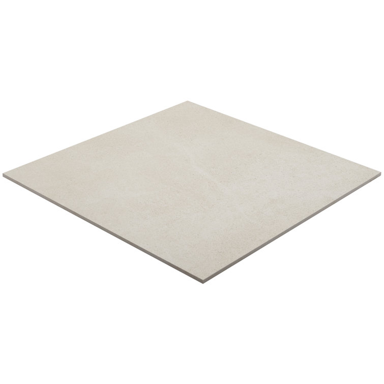 Large Format Beige Porcelain Stone Look Wall & Floor Tile