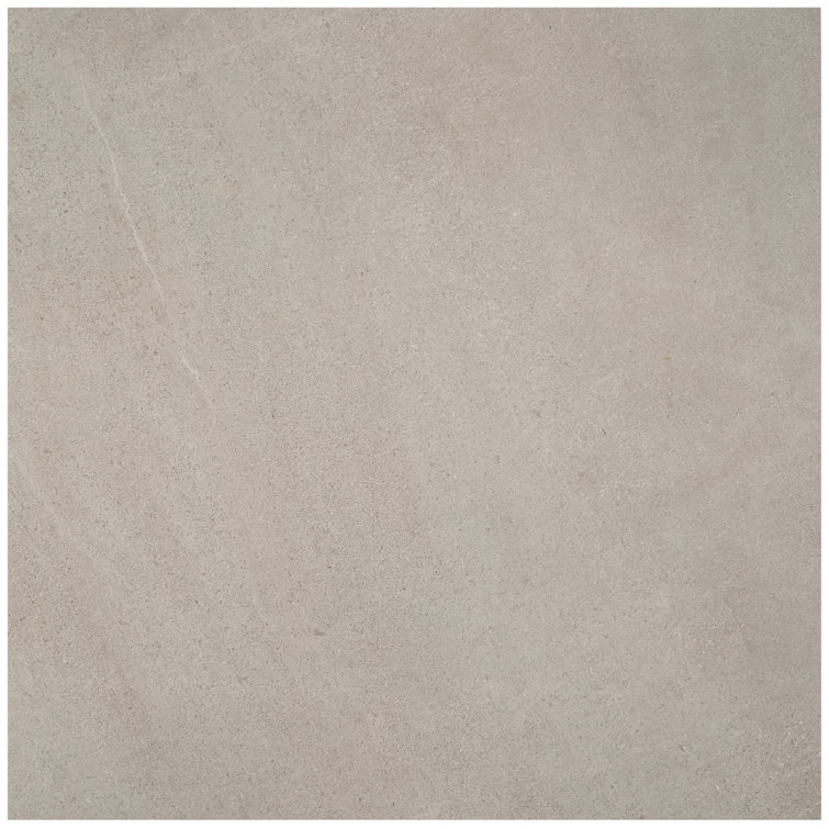 Lincoln 36" x 36" Matte Gray Porcelain Cement Look Tile