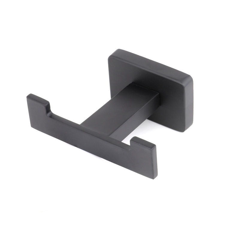 Chicago Series Black Metal 4-Piece Bathroom Hardware Set