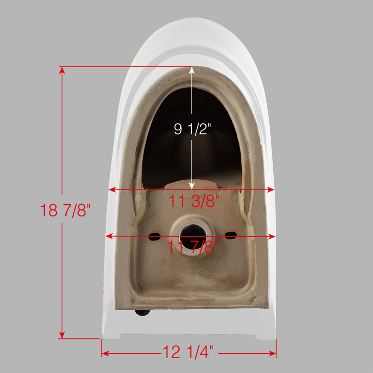 White Elongated Dual Flush High Efficiency One Piece Toilet