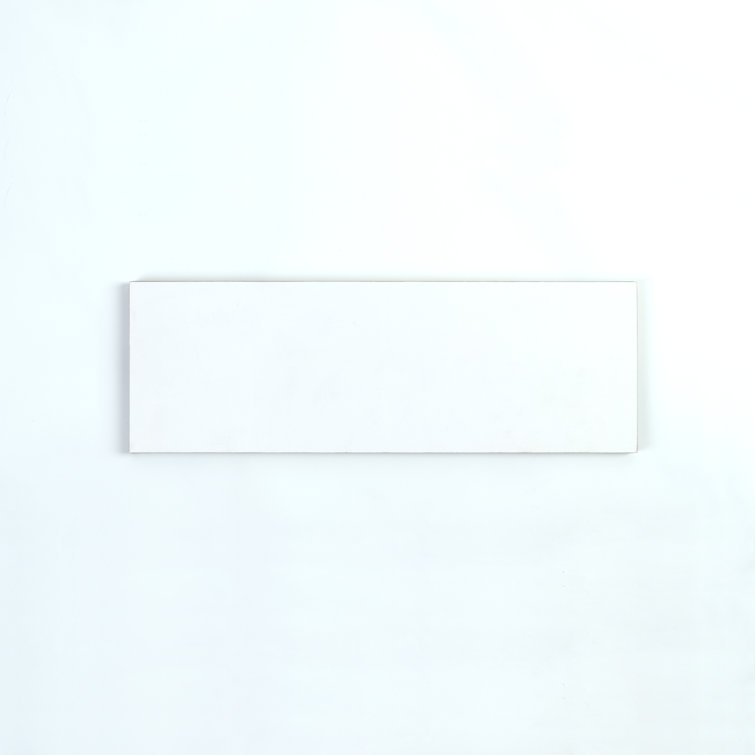 Premium Soft Gray Polished Glass Subway Tile 3" x 9"