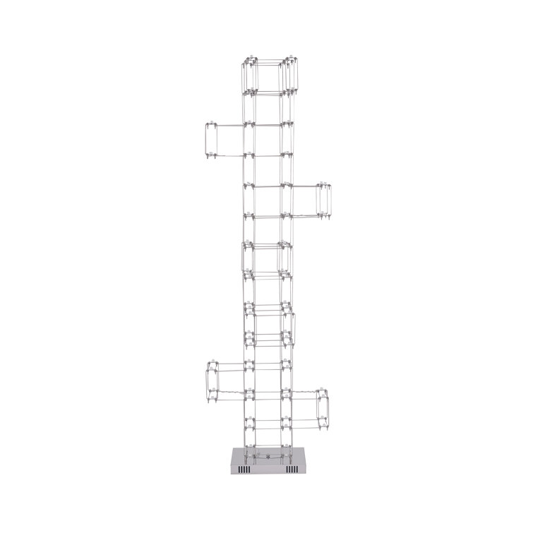 65" Black Stainless Steel LED Floor Lamp