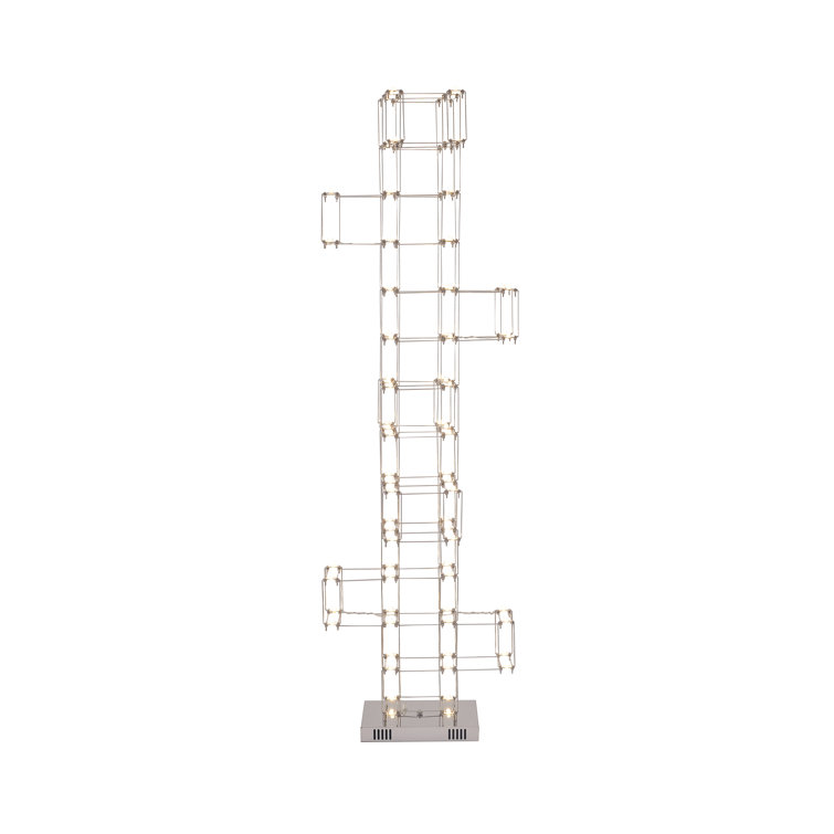 65" Black Stainless Steel LED Floor Lamp