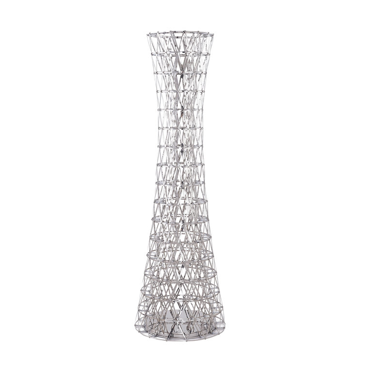 Sleek Chrome Finish LED Stainless Steel Floor Lamp