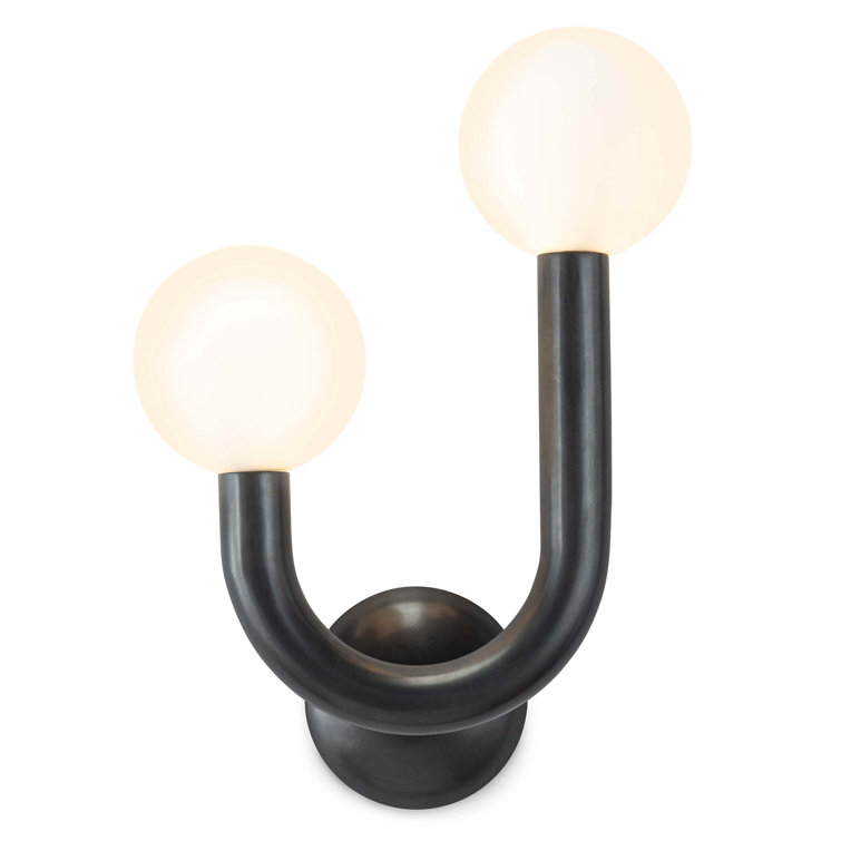 Dual Glow Dimmable Oil-Rubbed Bronze Brass Sconce
