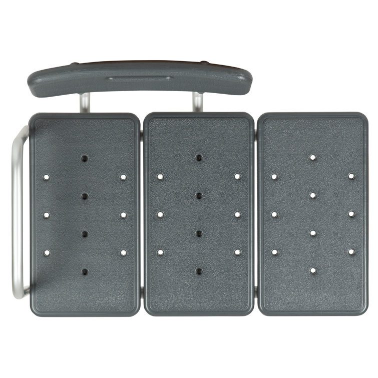 Hercules 300 Lb. Adjustable Gray Plastic Bath & Shower Transfer Bench