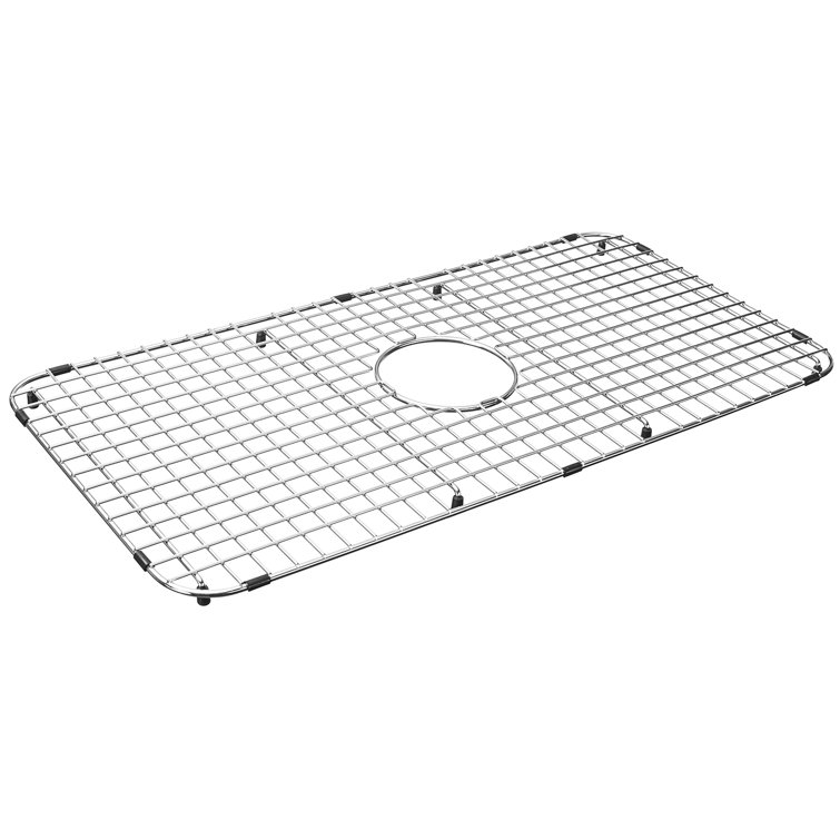 29.61-Inch x 14.88-Inch Stainless Steel Sink Grid with Center Drain