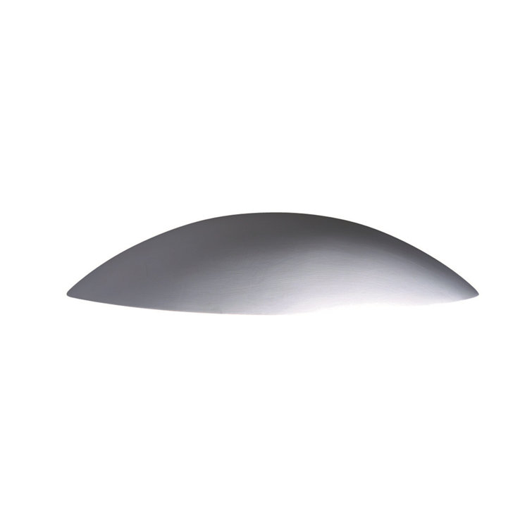 White Ceramic 2-Light Outdoor Flush Mount Sconce