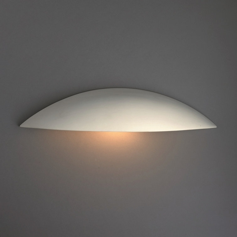 White Ceramic Dimmable Outdoor Wall Sconce