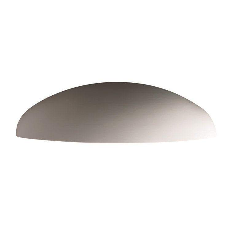 Ambiance Bisque 2-Light Ceramic Wall Sconce, Dimmable, Direct Wired