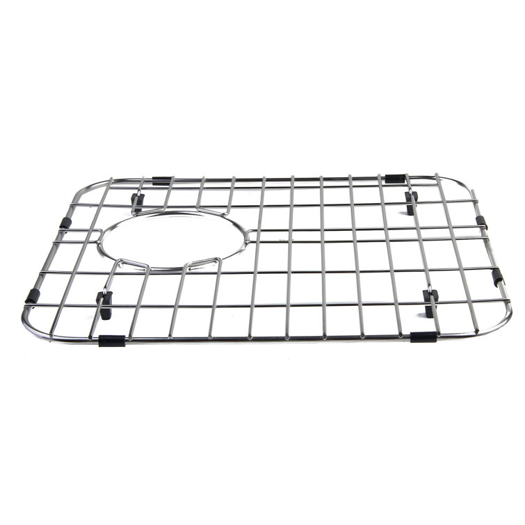 Solid Stainless Steel Kitchen Sink Grid with Plastic Feet