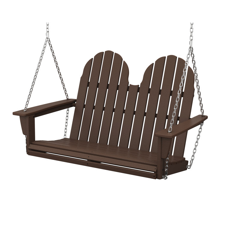 Mahogany Coastal Adirondack 48" Swing with Chains
