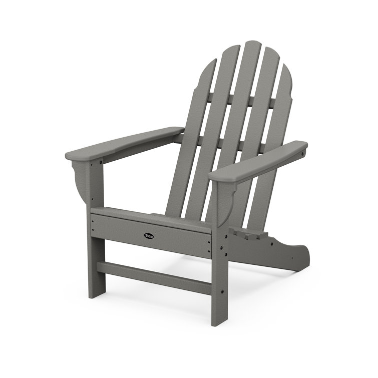 Stepping Stone Gray HDPE Cape Cod Adirondack Chair