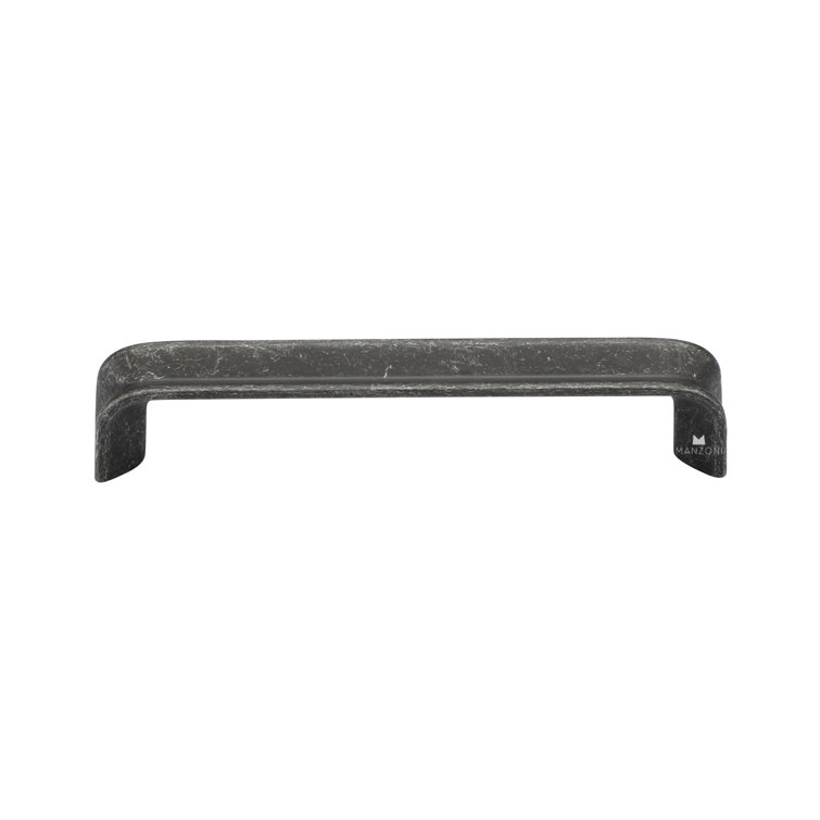 Vintage Black Iron Bar Pull with Mounting Hardware